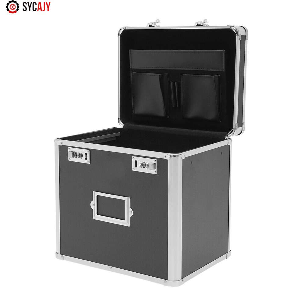 Fireproof Document File Organizer Box Storage Filing Cabinet Safe Portable Box