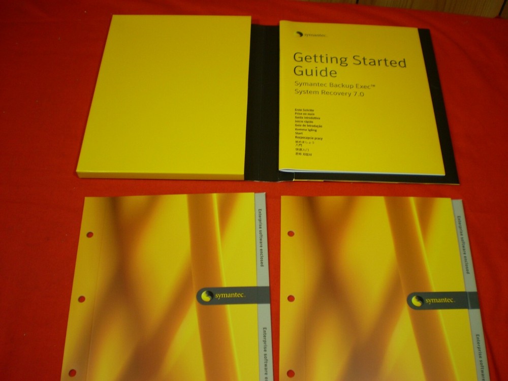 SYMANTEC BACKUP DATA RECOVERY SOFTWARE PC EXEC WINDOWS SMALL BUSINESS SERVER V7