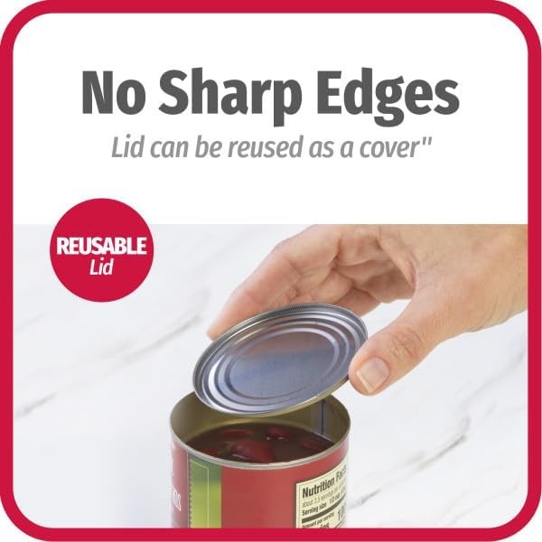 Good Cook Can Opener, Safe Cut Manual no Sharp 1-Pack, Black