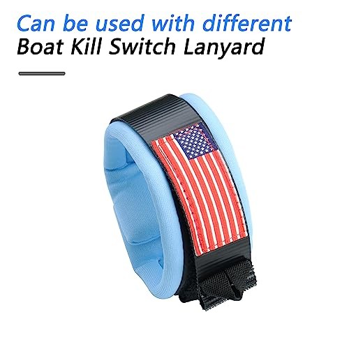 Boat Kill Switch Lanyard, Universal Jet Ski Floating Wrist Strap, Blue
