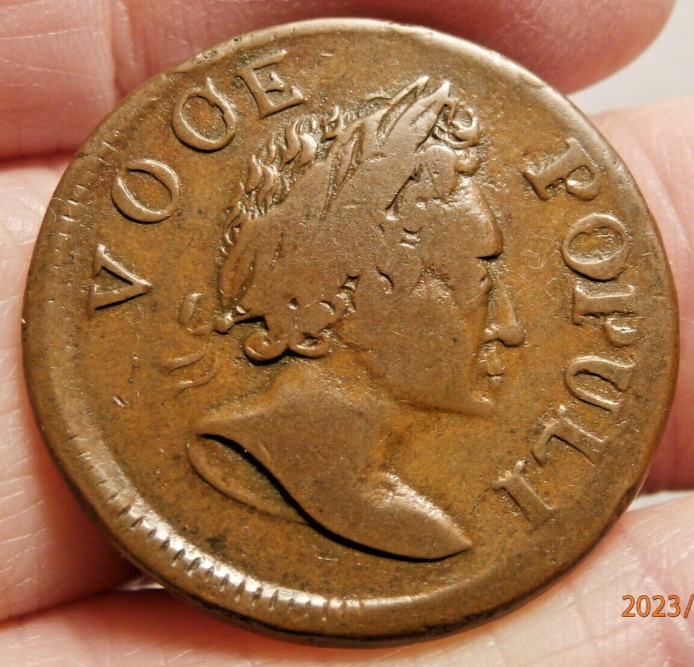 1760 VOCE POPULI VOOE ERROR NICE COPPER S-871B