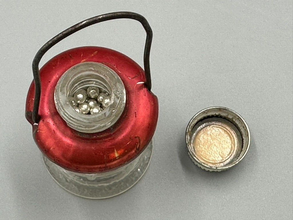 c 1940 LANTERN Tiny J S GLASS CANDY CONTAINER A&E 391 Vintage