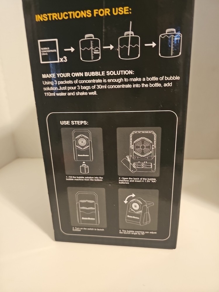 Portable Automatic Bubble Machine
