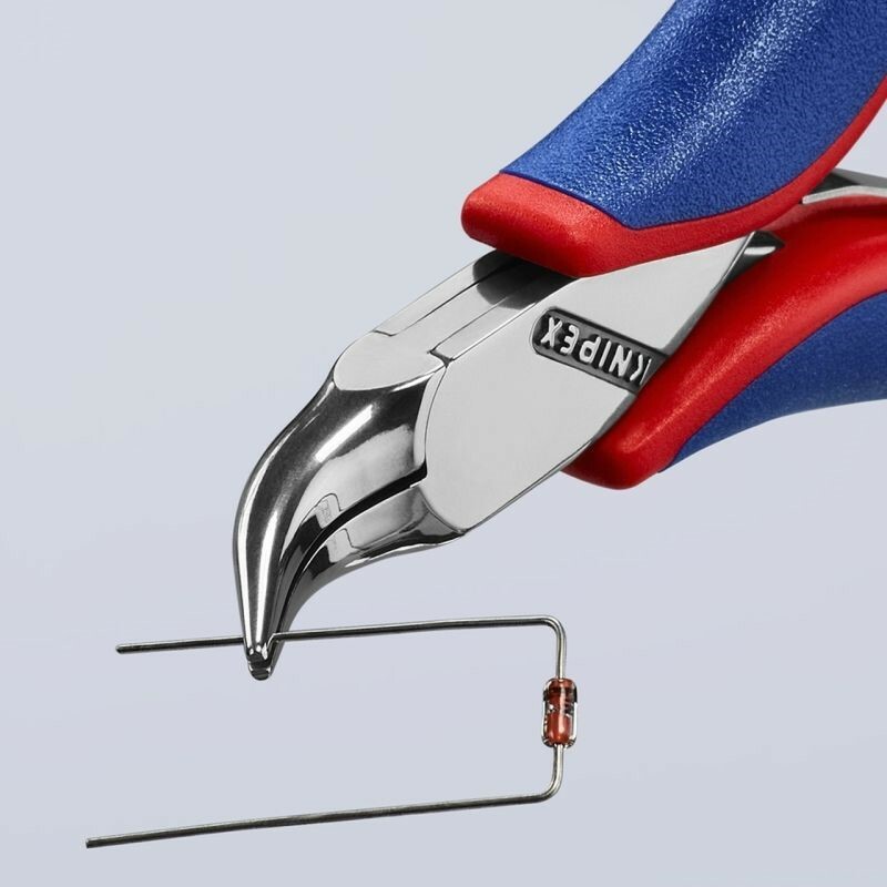 Knipex 4.5" Electronics Pliers Angled Half Round Nose