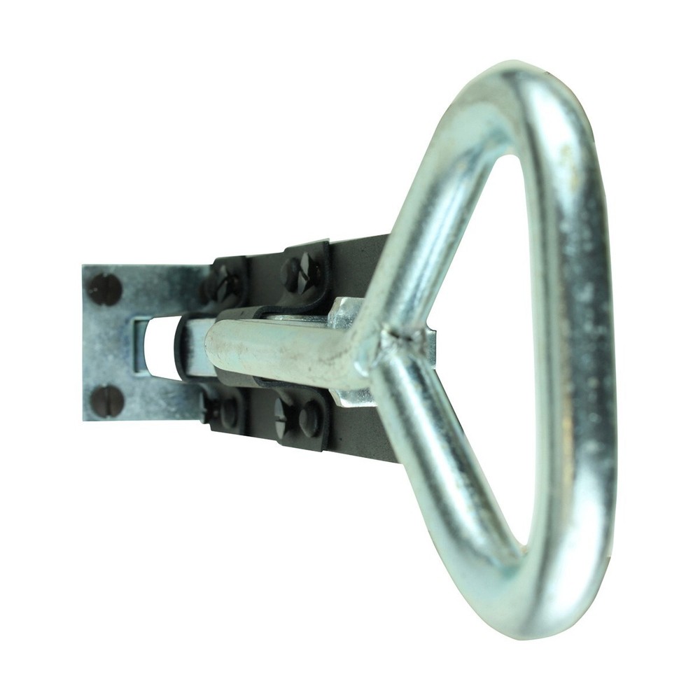 Black Slide Door Bolt Wrought Iron Bow Handle Rust Resistant Renovators Supply