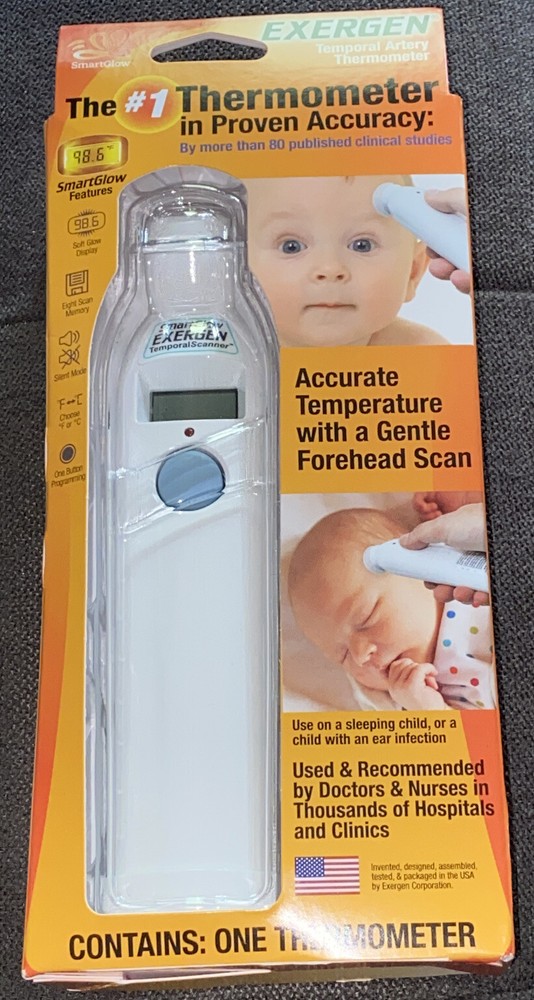 Exergen TemporalScanner Thermometer 🌡 with SmartGlow & One Button Programming