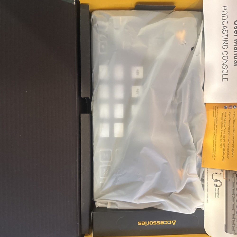 Podcast Equipment Bundle: Audio Interface mixer with Dual XLR Input for Podca...