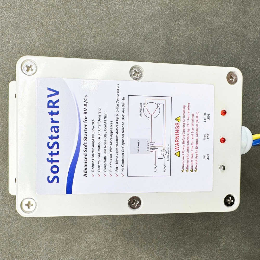 SSRV3T Soft Start Kit Air Conditioner Setup RV A/C Starter For SoftStartRV US