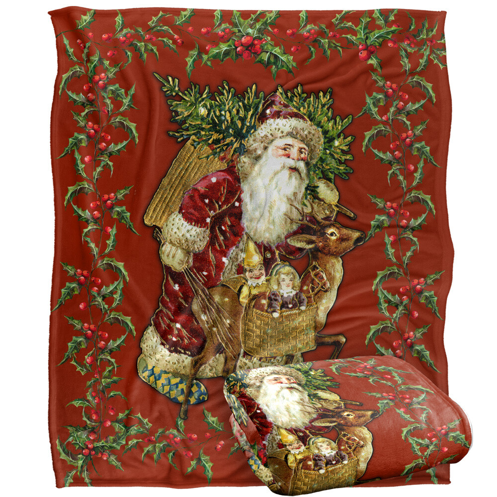 Classic Santa Silky Touch Super Soft Throw Blanket