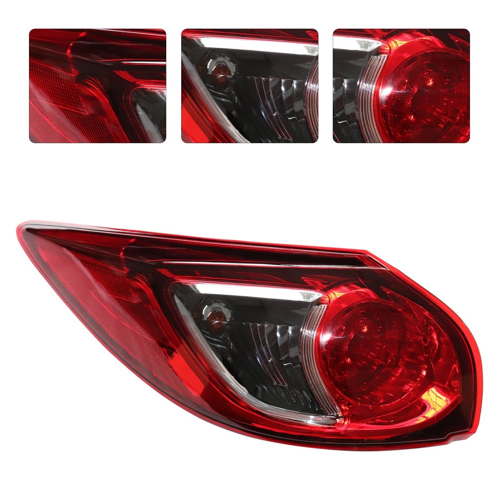 2013-2016 CX-5 Halogen Outer Tail Light Assembly Red Lens Left Side