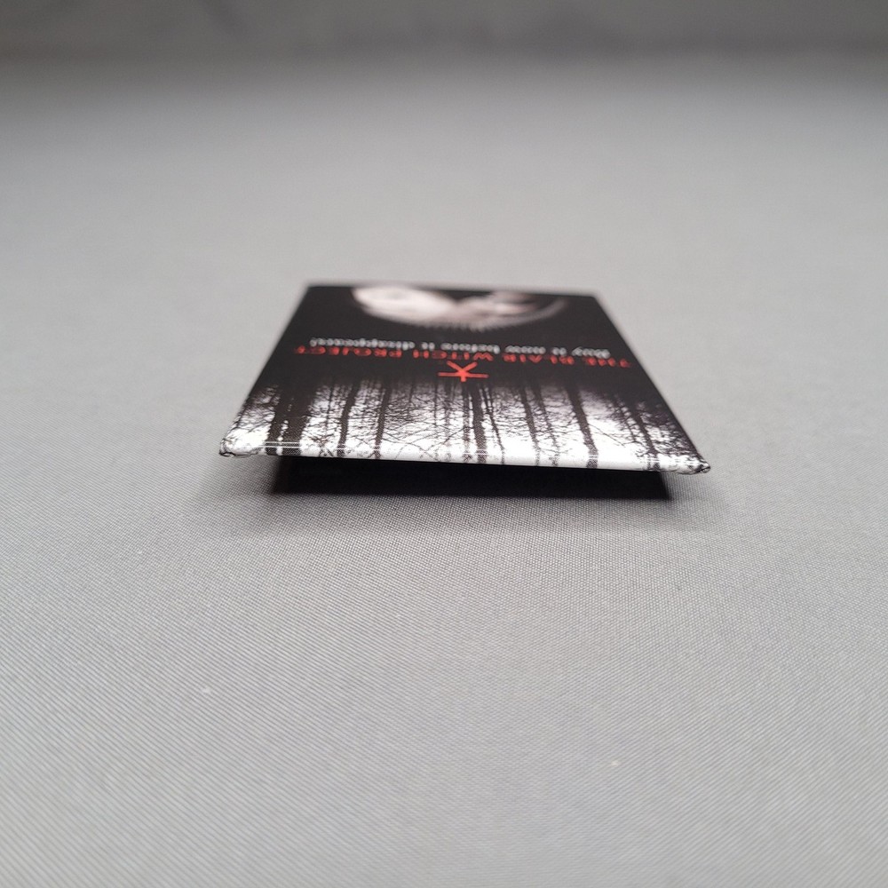 Vintage 1999 The Blair Witch Project Movie Promo Pinback Button Pin Rectangular
