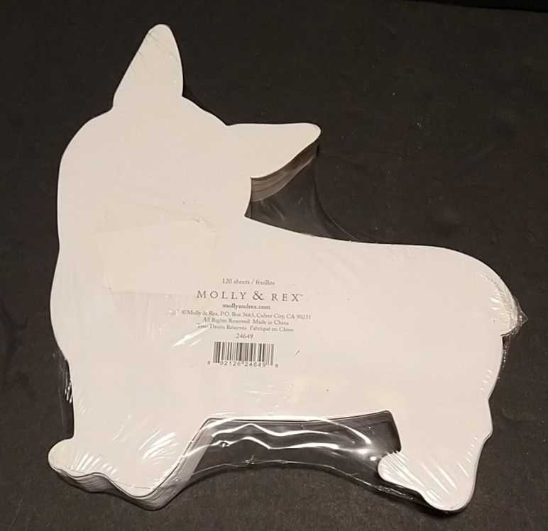 Corgi Shaped Notepad Molly & Rex New in Package
