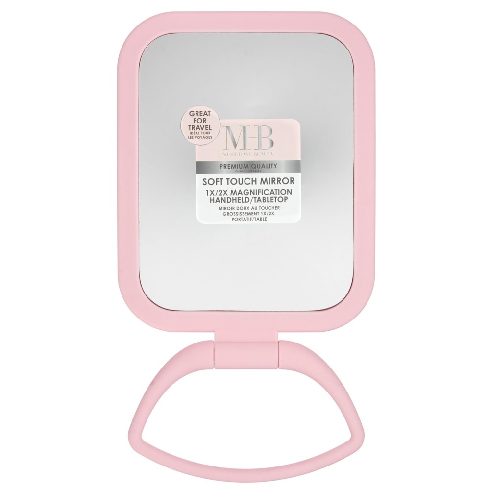 Expressions Premium Soft Touch Rotating Mirror with 1x/2x Magnification - Rec...