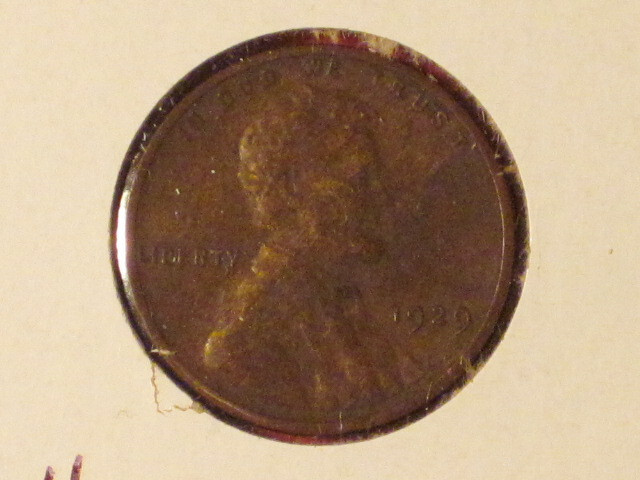 1929 Wheat Cent - Philadelphia Mint - VG