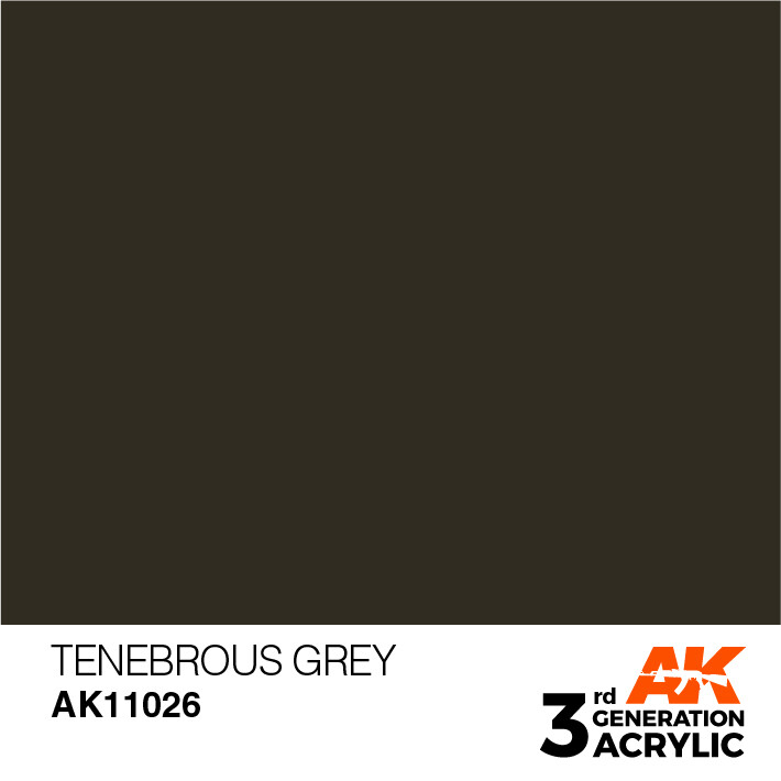 AK Interactive 3G Acrylic Tenebrous Grey 17ml
