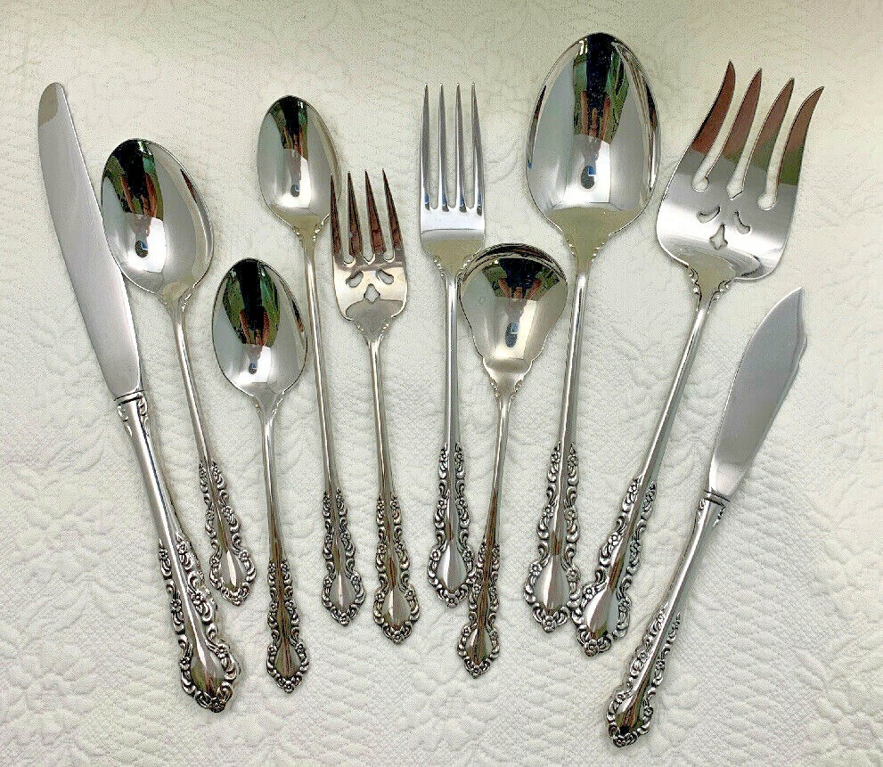 Oneida SHELLEY Stainless Heirloom Cube Glossy Silverware Flatware CHOICE Shelly