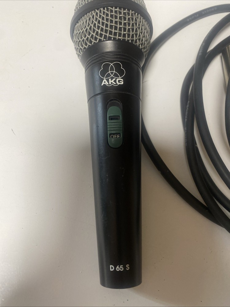 AKG D 65 S Microphone Used Working Black