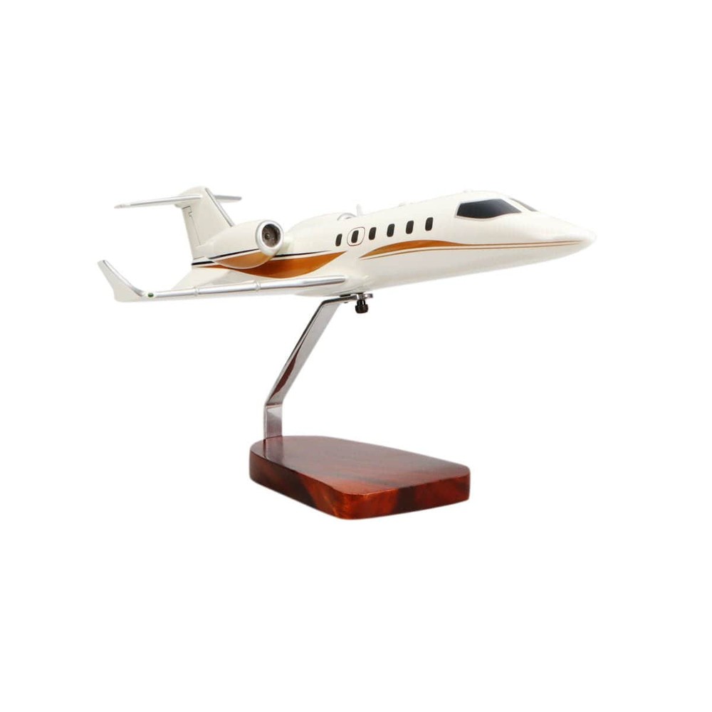 NEW Learjet 31 Large Mahogany Model