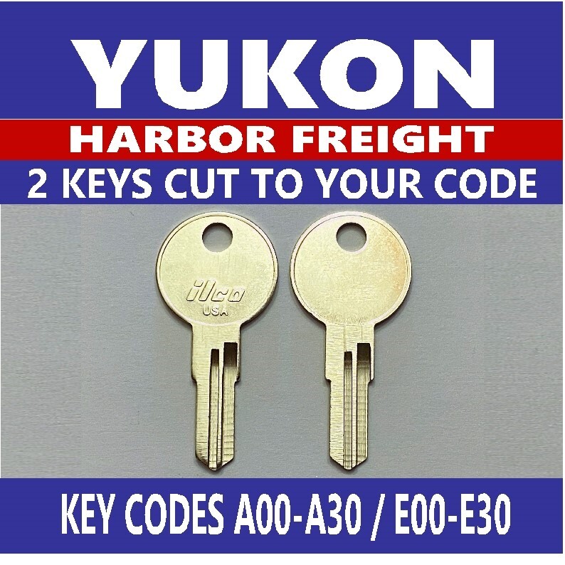 Yukon Harbor Freight Toolbox Keys Tool Box Cut To Code Key A00-A30 E00-E30