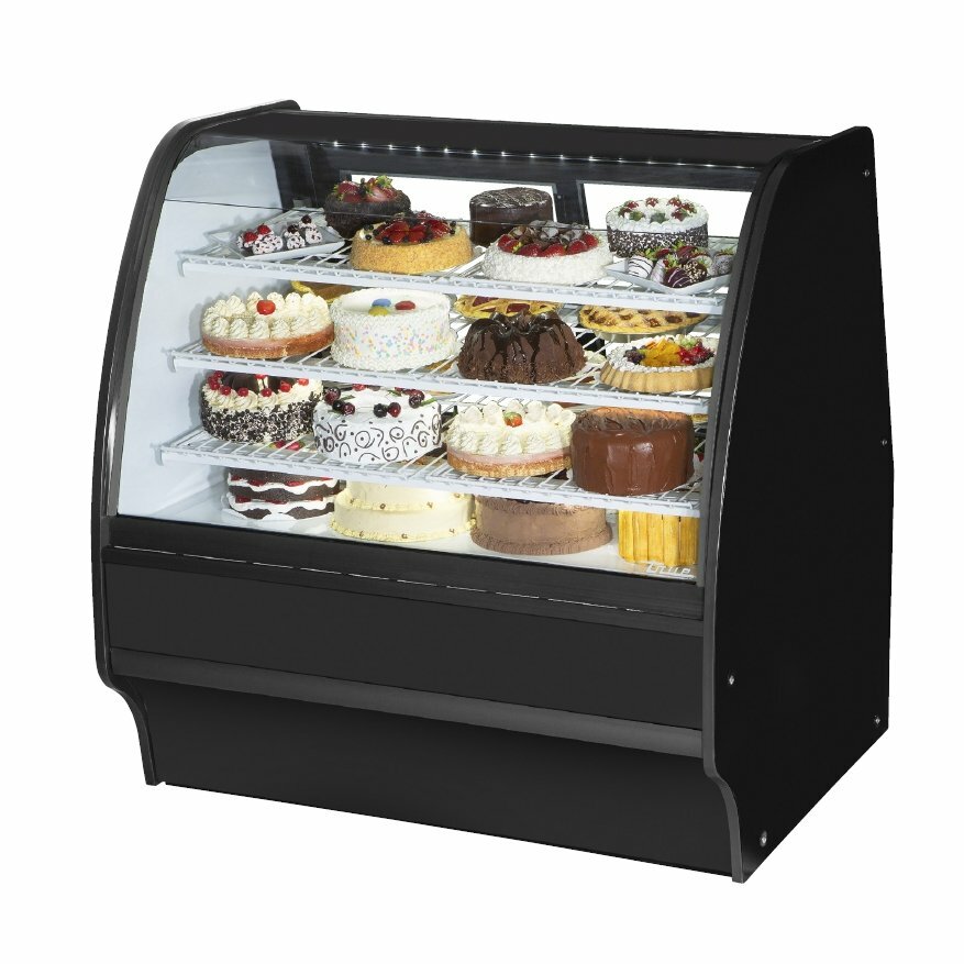 True TGM-R-48-SC/SC-B-W 48" Refrigerated Bakery Display Case, Full Service Se...