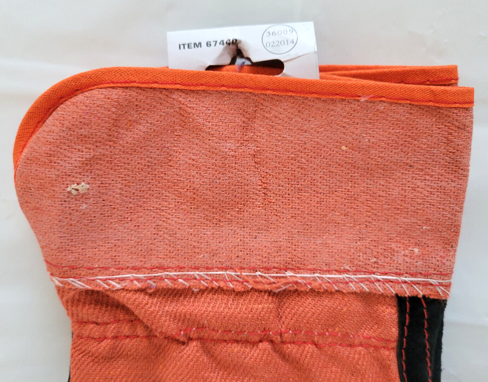 Hardy Split Leather Safety Colored Work Gloves #67440