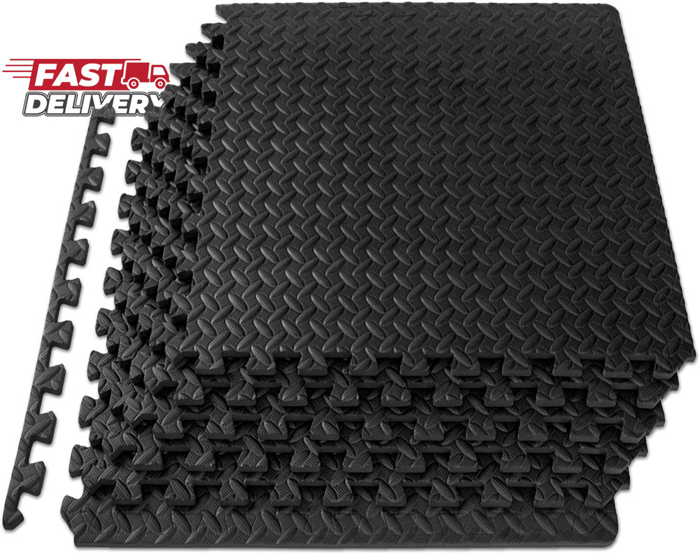 Prosourcefit Puzzle Exercise Mat ½ In, EVA Interlocking Foam Floor Tiles for Hom