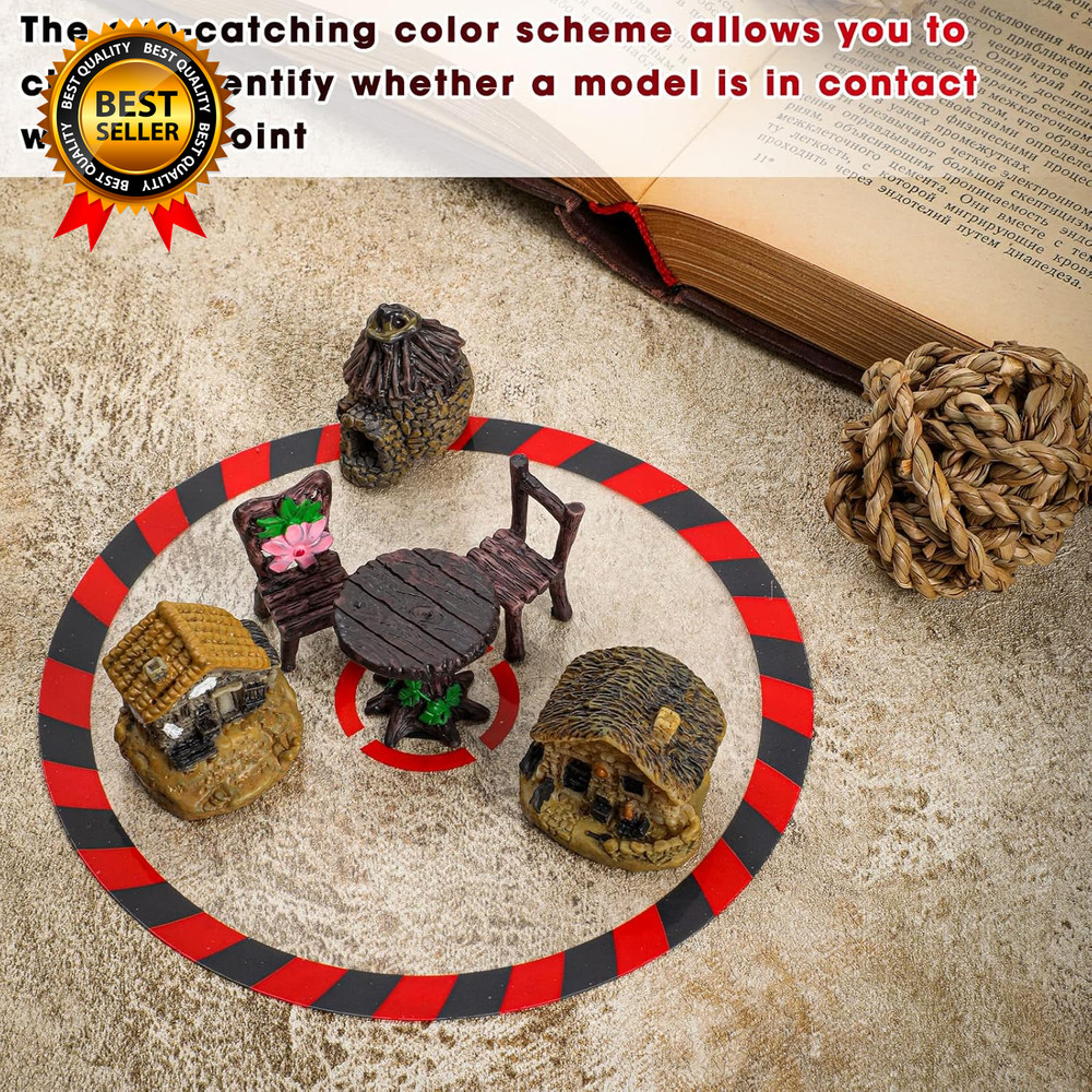 6 Pcs Objective Point Markers round PVC Objective Marker Gaming Accessory