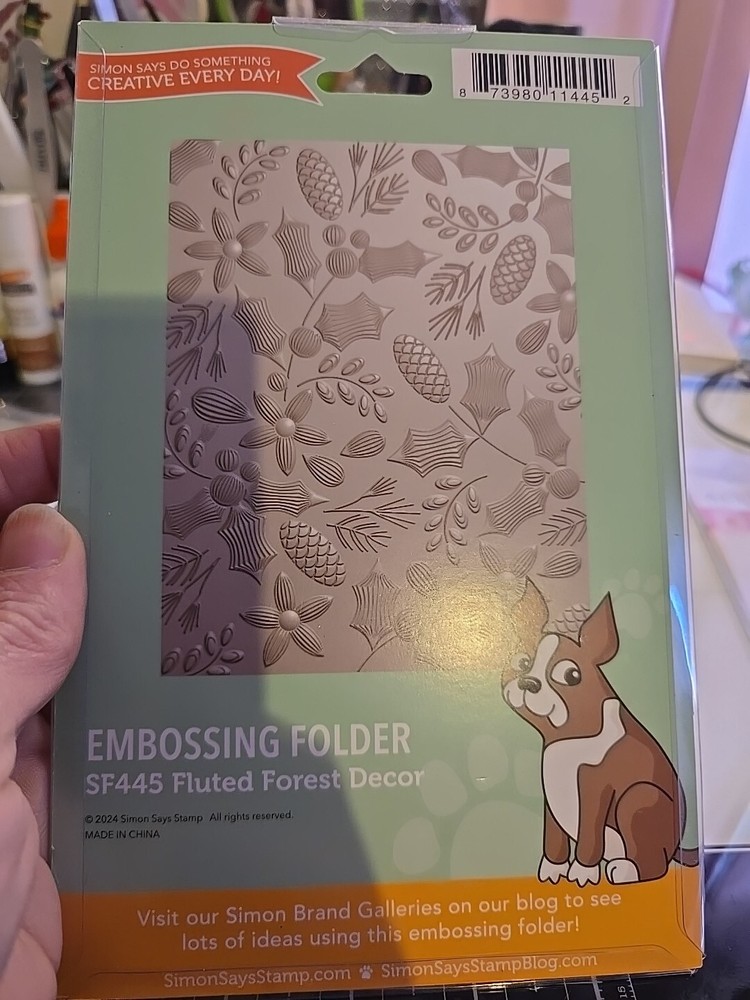 Simon Says Stamp Fluted Forest Decor Gorgeous 3D Embossing Folder