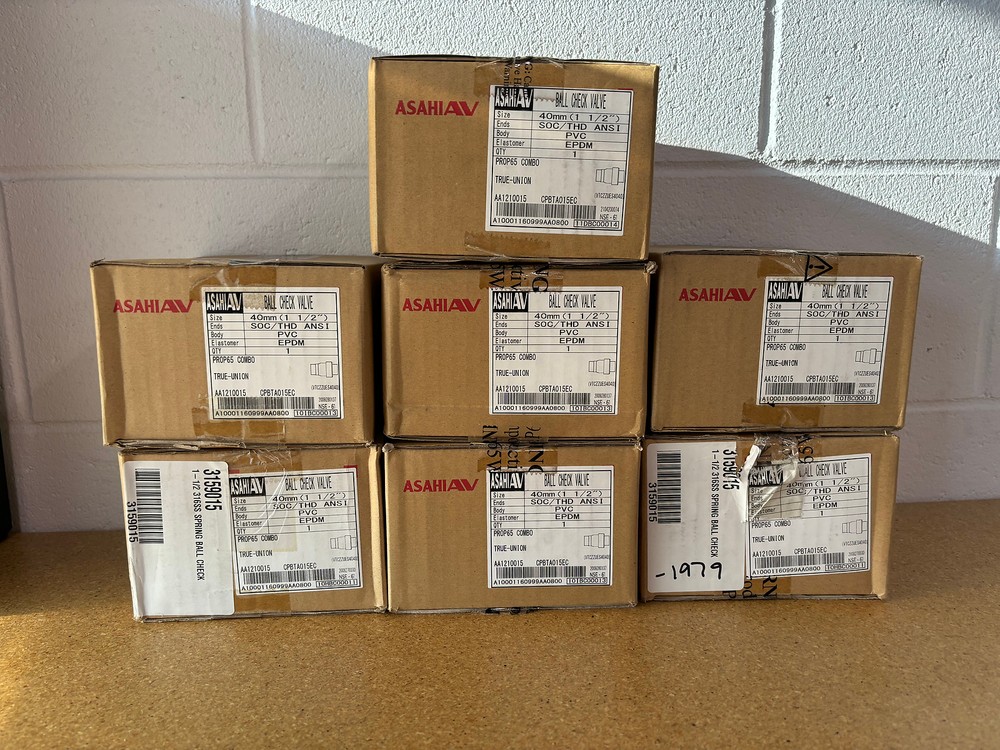 Asahi Ball Check Valve PVC80 Socket 1.25"