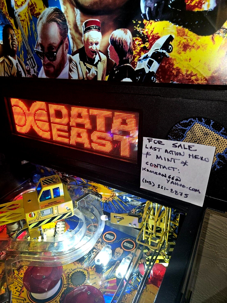 Last Action Hero Pinball Machine -HOME USE ONLY-