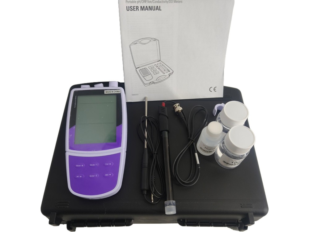 Fluoride Ion Meters with Calibration Solution Automatic Temperature Compensation