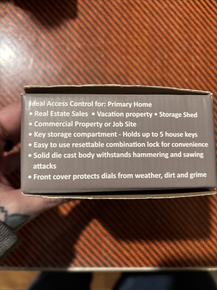 Iron Lock® - M Key Lock Box Wall Mount for Keys 4 Digit Combination New