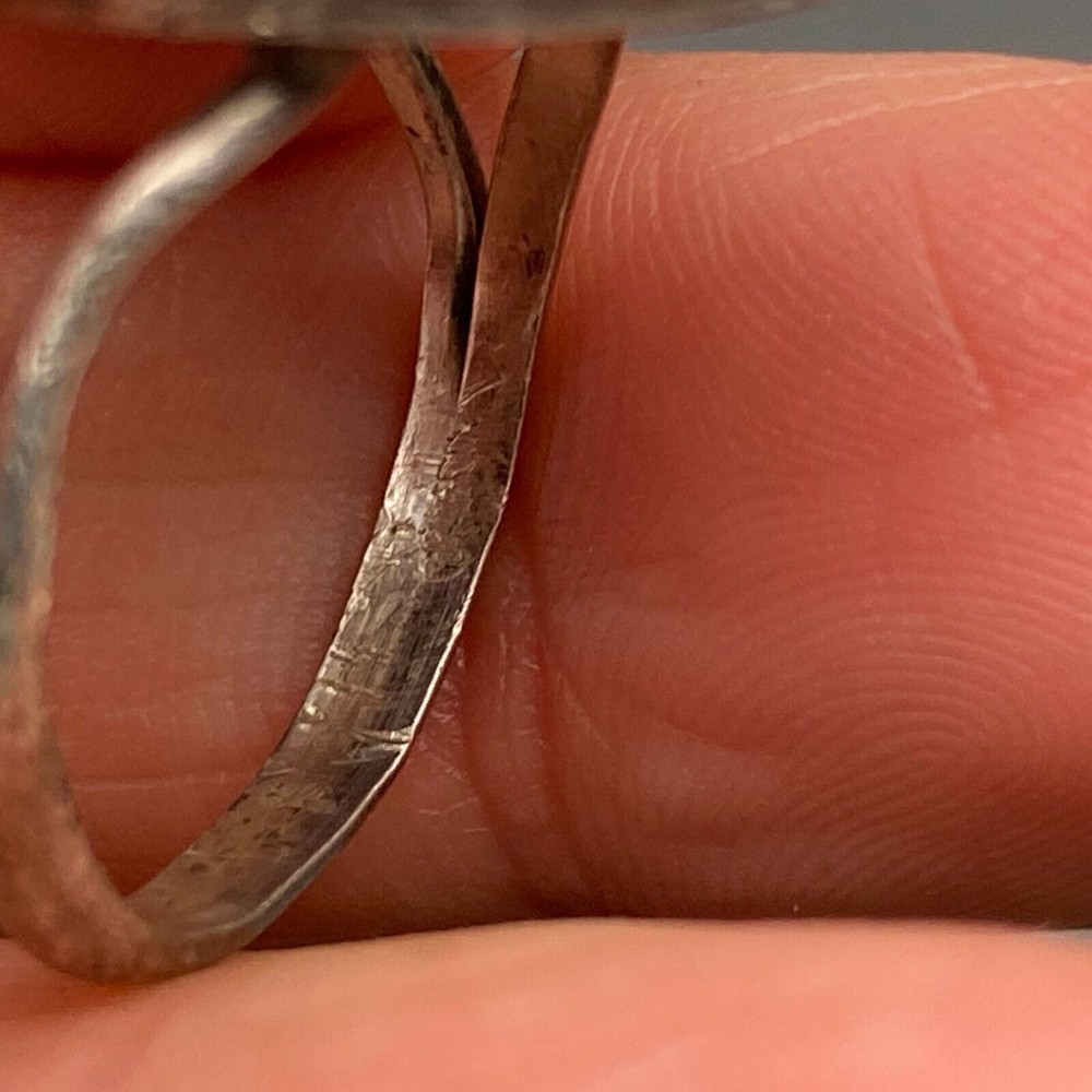 Vintage Zuni Native Turquoise Silver Ring Size 7