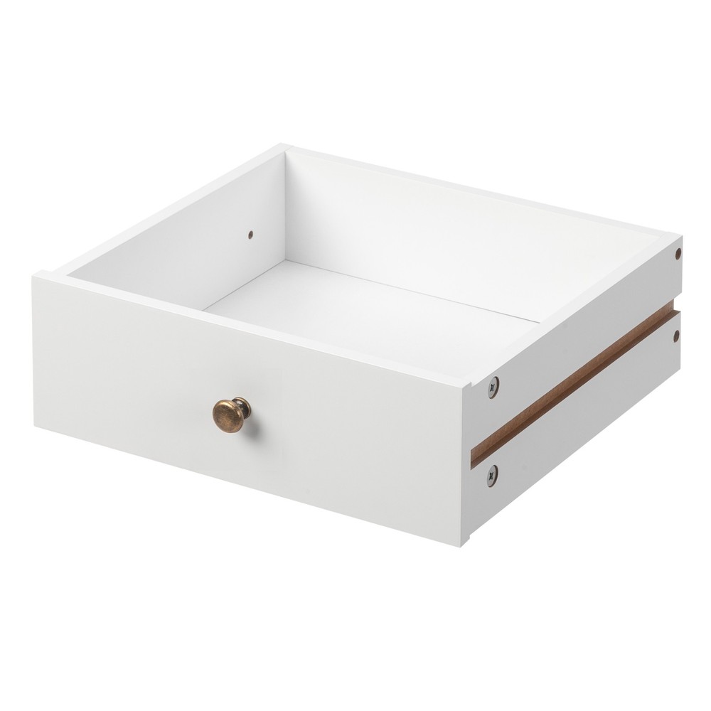 European Bedside Table Three Pumps White