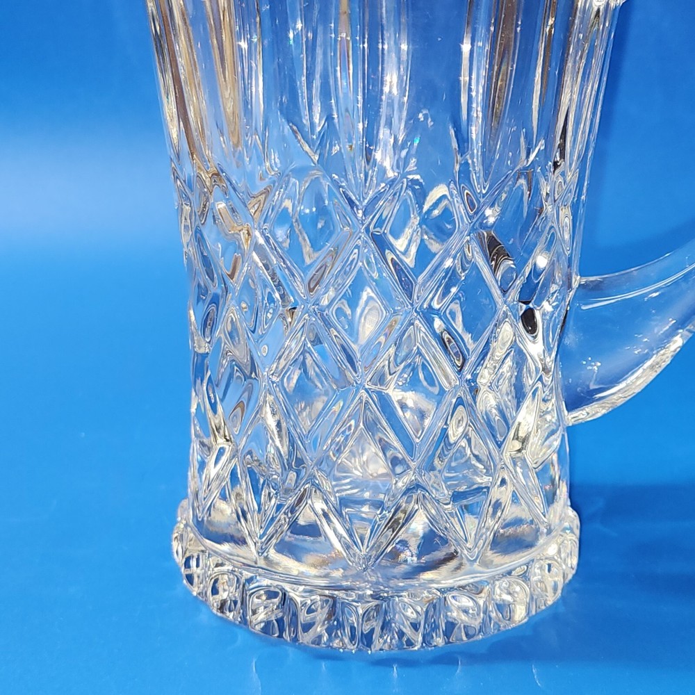 Gorham King Edward Diamond Cut Crystal Pitcher 32 oz