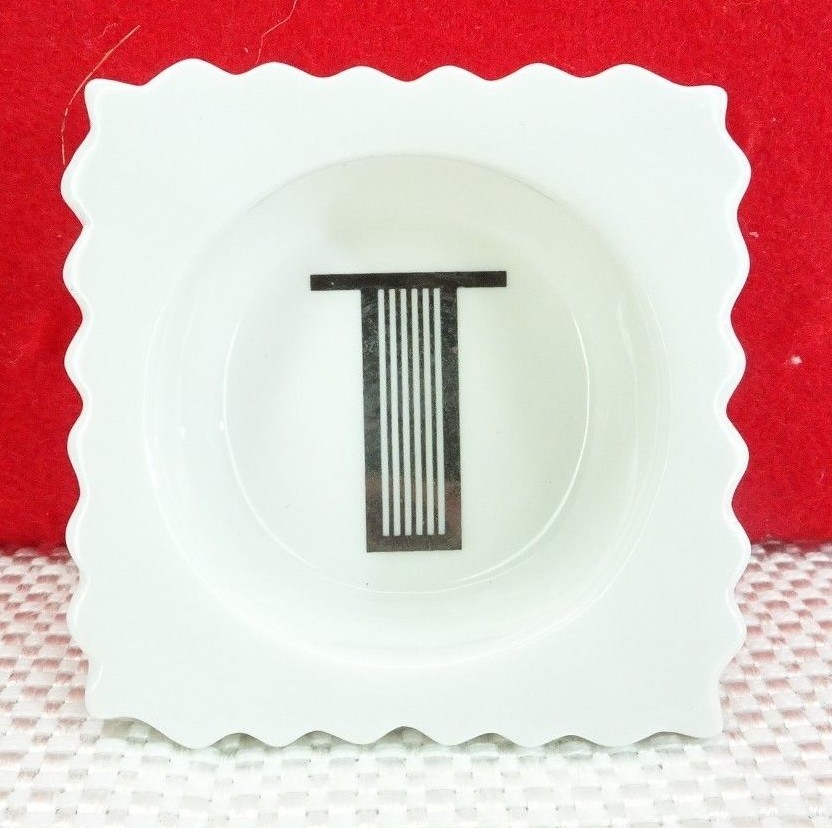 Rosanna Deco Various Letters Alphabet Dish Multicolor TF