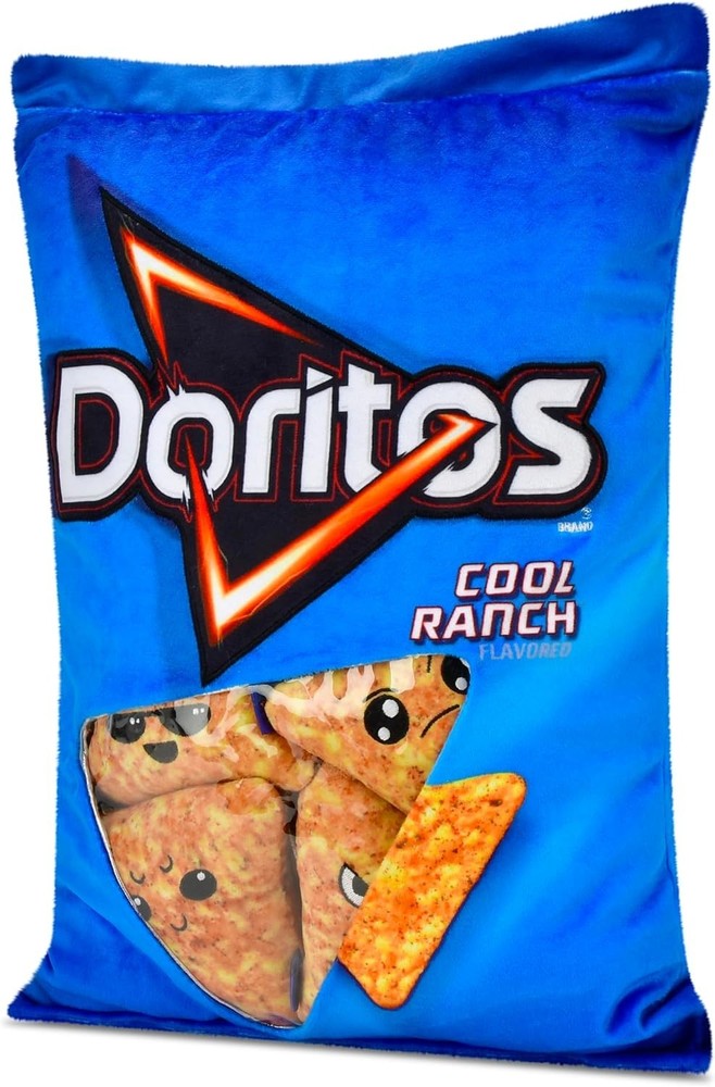 iscream 4908 Doritos Cool Ranch Chips Package Pillow Set 17" x 11.5"