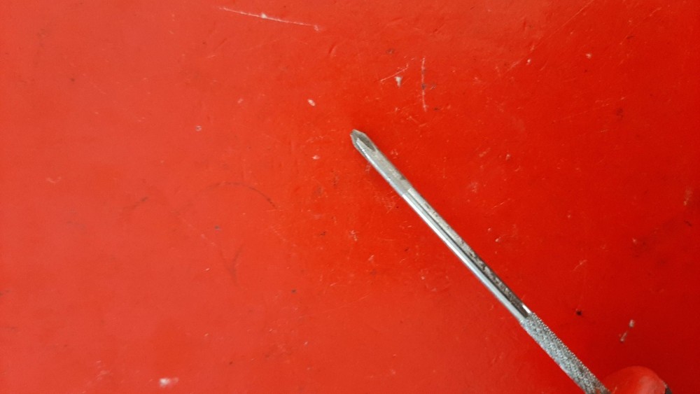 Snap-on Tools SGDP300A #0 Phillips Screwdriver Red Soft Grip Handle Engraved