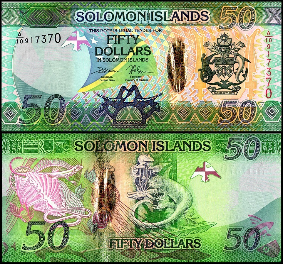 Solomon Islands 50 Dollars, 2013-2017 ND, P-35a.2, UNC