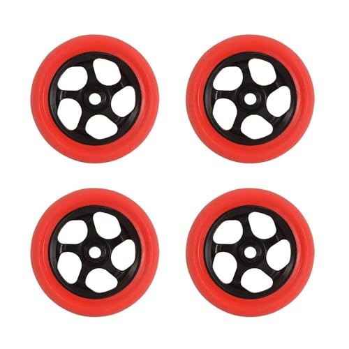 Motorcycle Stand Wheels Replacement for Front Lift Stand Inner Black+Outer Red