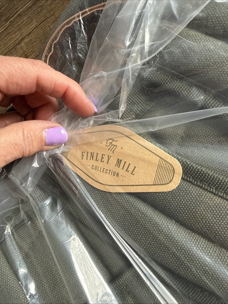 FINLEY MILL Collection Olive Canvas Laptop Backpack. Never Opened.