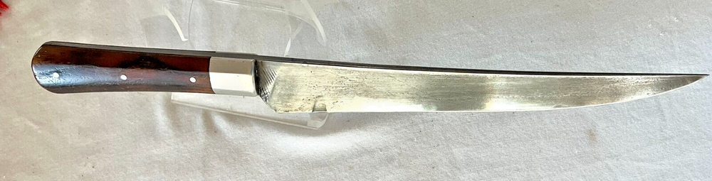 Frontier Side Knife with Hide Scabbard & Decorations