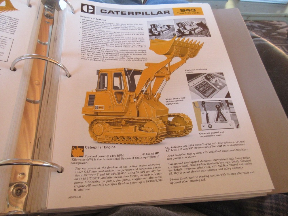 Caterpillar 943 Crawler Loader Brochure 6 page