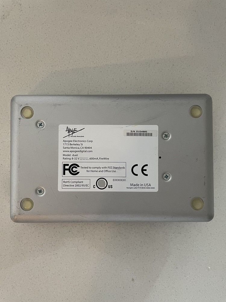 Apogee Duet Two-Channel Firewire Audio Interface