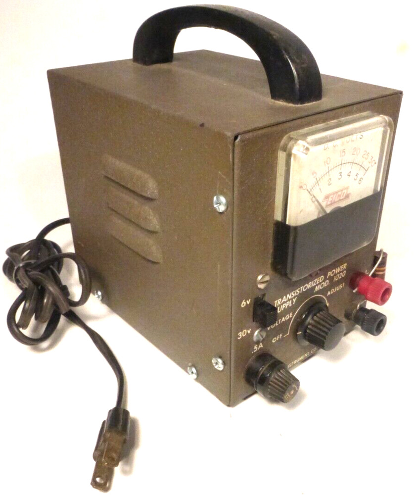 Electronic Instrument's TRANSISTORIZED POWER SUPPLY model 1020  Tested & Working