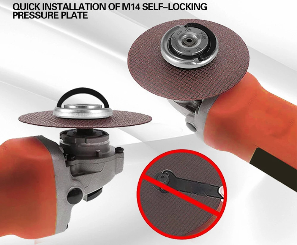 M14 Angle Grinder Quick Release Self-Locking Grinder Pressing Plate Flange Nut