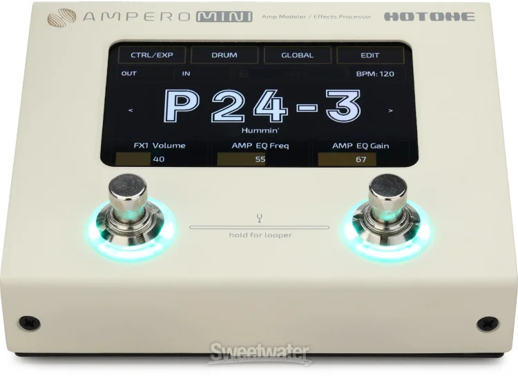 Hotone Ampero Mini Amp Modeler and Effects Processor - Vanilla