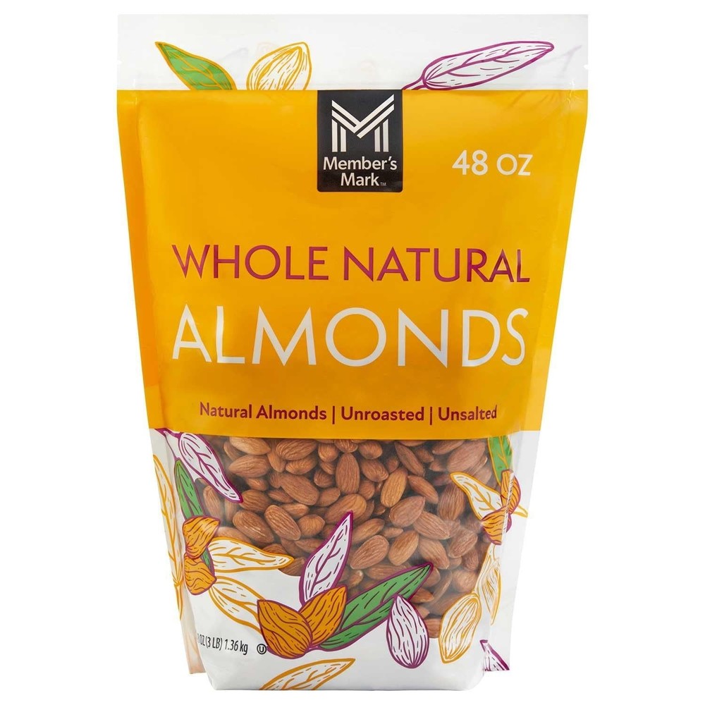 Member's Mark Whole Natural Almonds, 48 Ounce
