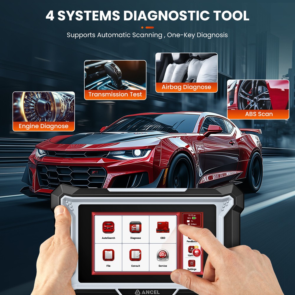 ANCEL DS100 Automotive Scanner OBD2 Diagnostic Tool ABS SRS ECM TCM Code Reader