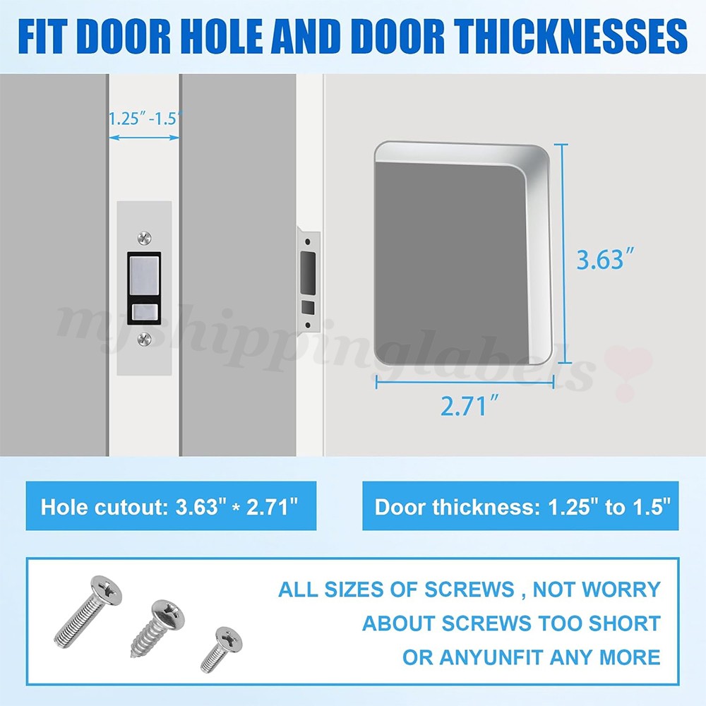 RV Paddle Entry Door Lock Latch Handle Knob Deadbolt For Camper Trailer White